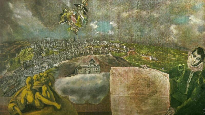 El Greco view and plan of toledo Germany oil painting art